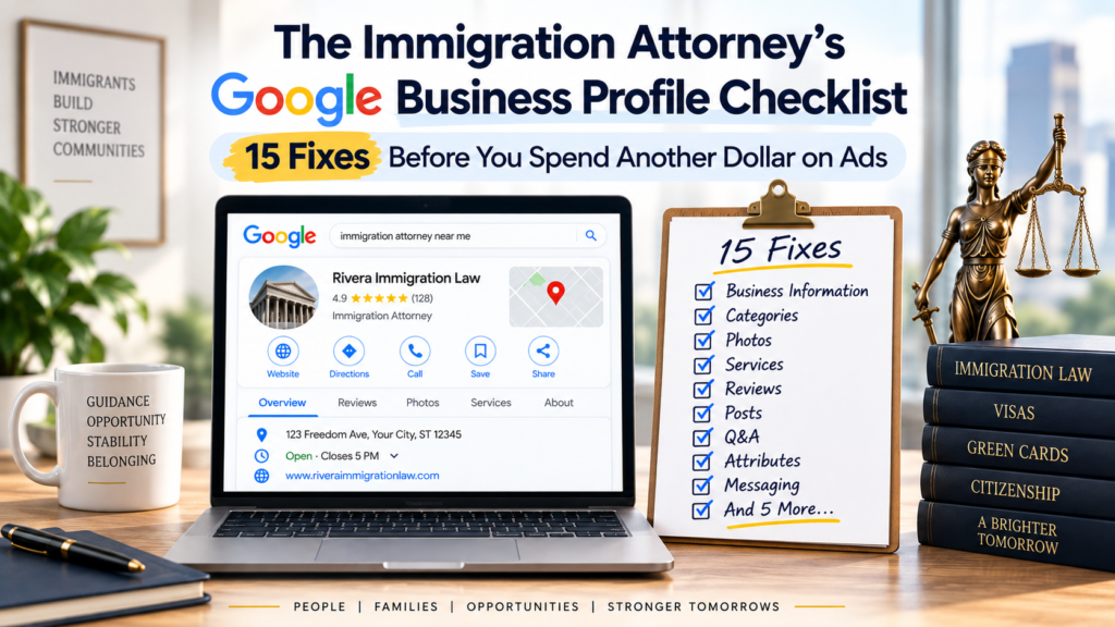 immigration attorney google profile checklist